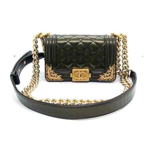 chanel boy bag olive green|Chanel bag review.